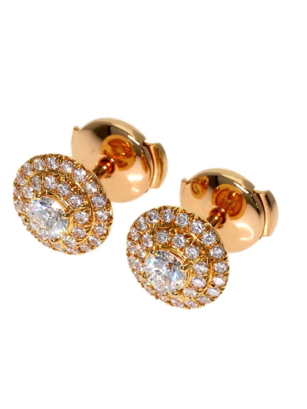 Tiffany & Co Soleste Diamond Earrings 18K Pink Gold